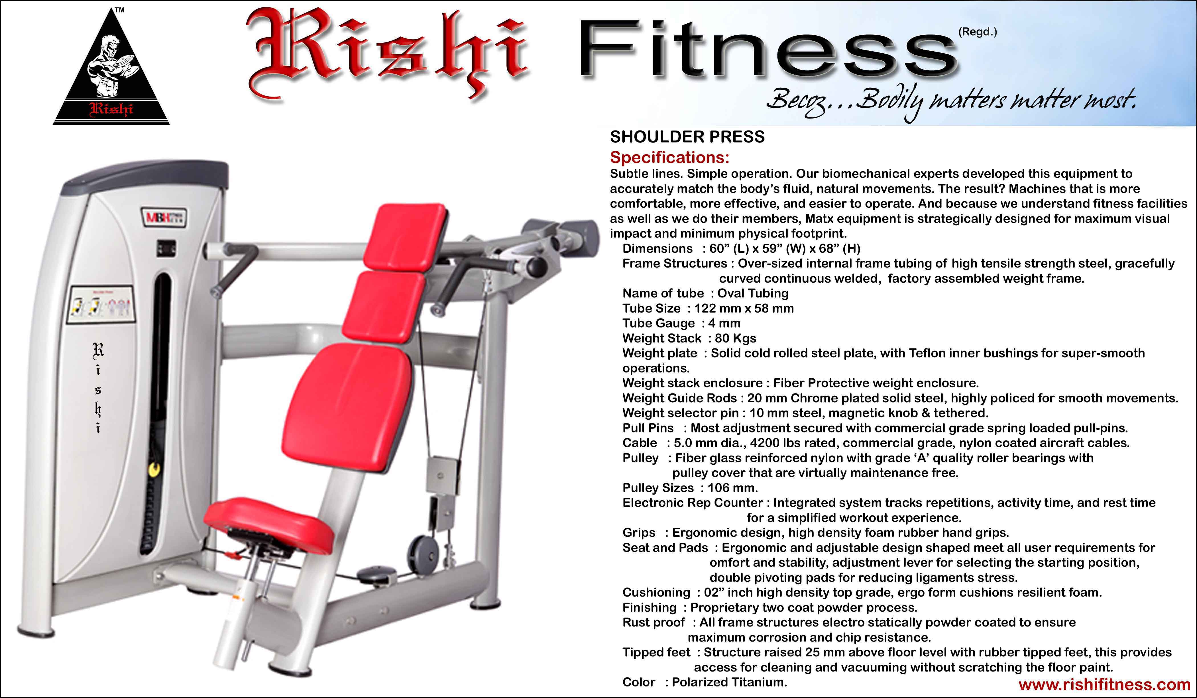 Manufacturers Exporters and Wholesale Suppliers of Shoulder Press JODHPUR Rajasthan